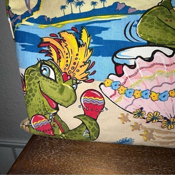 Vintage Cappelli Sequins Embellished Turtle Travel Weekend Statement Bag - Picture 3 of 9